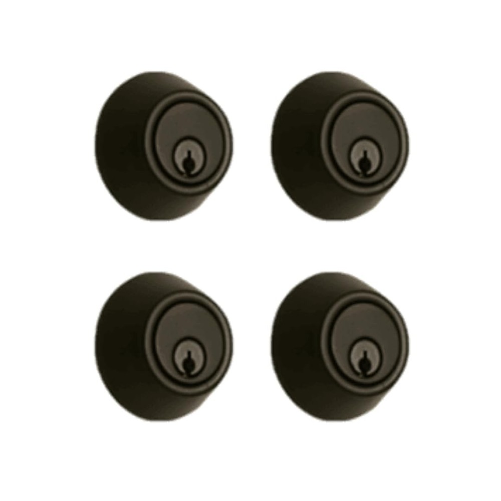 Heavy Duty Grade 2 Single Cylinder Deadbolt Lock 4-Pack Keyed Alike Commercial