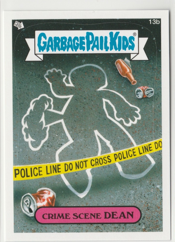Vintage 2012 GPK Crime Scene Dean #13b Garbage Pail Kids BNS1 Series 1 Card