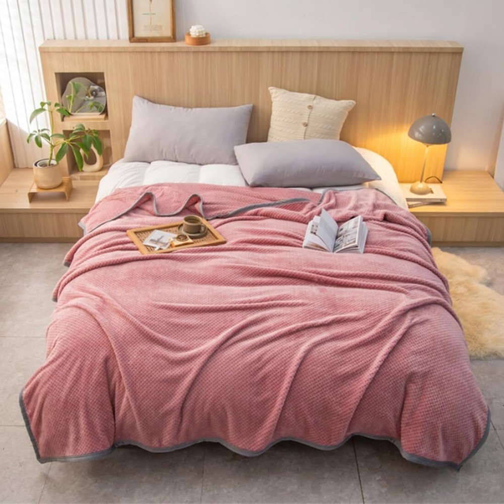 Dreamscene Luxury Coral Soft Velvet Blanket Large Warm Fleece Throw Over Bed NEW