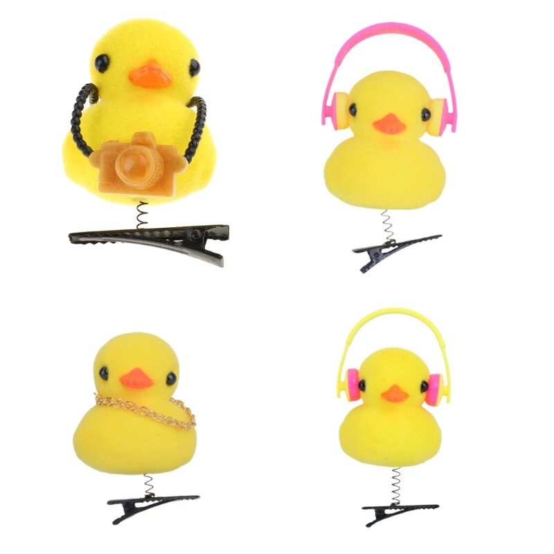 10pcs Kids 3D Duckbill Hair Clips Fun Styling Accessories