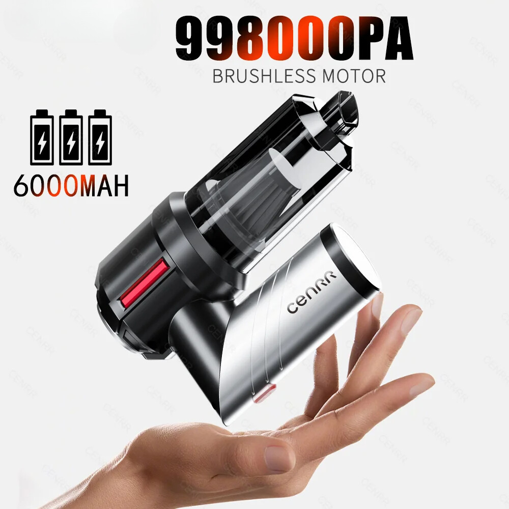 Car Vacuum Cleaner Mini Portable Handheld Cordless Strong Suction Car Cleaner