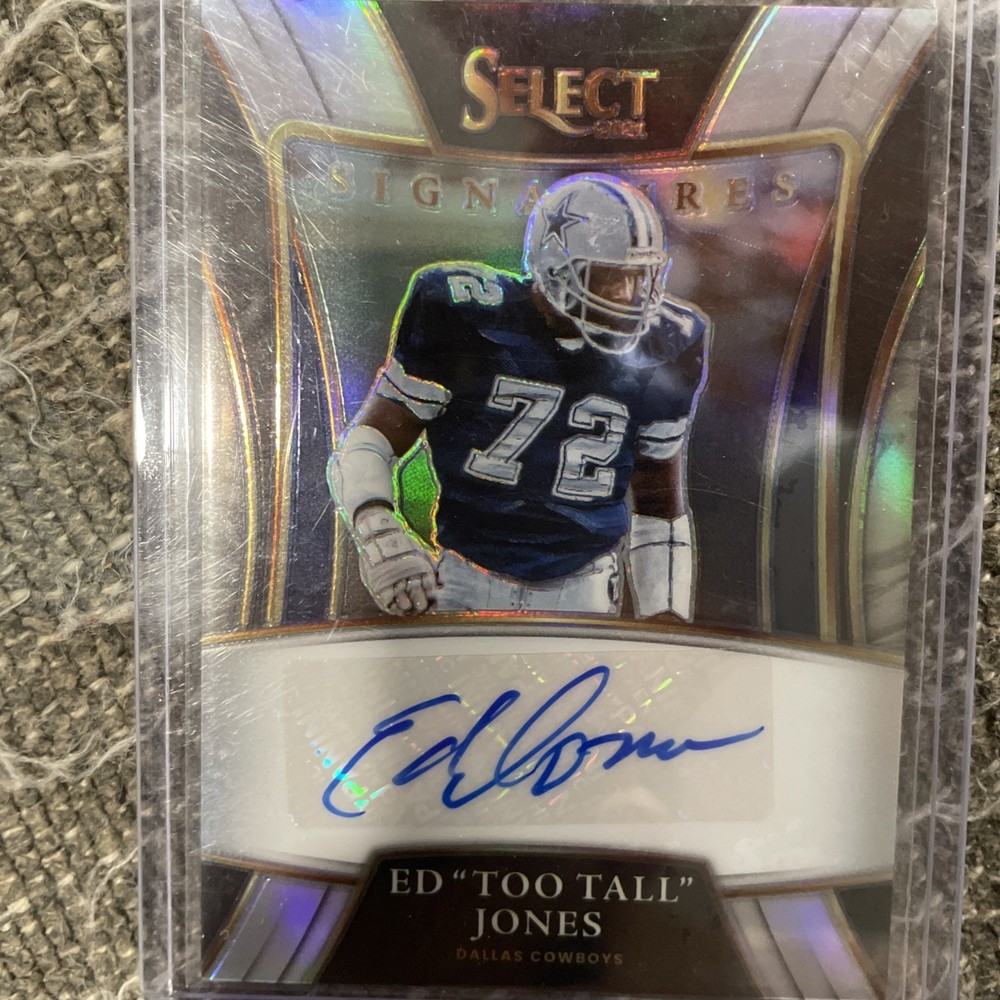 2021 Panini Select Signatures Ed Too Tall Jones SSP-EJO Football Card