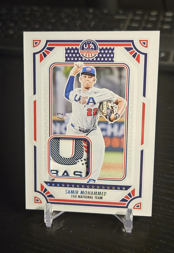 2024 Panini Stars & Stripes SAMIR MOHAMMED - TEAM TAG PATCH RELIC 1/2 #USA-SM