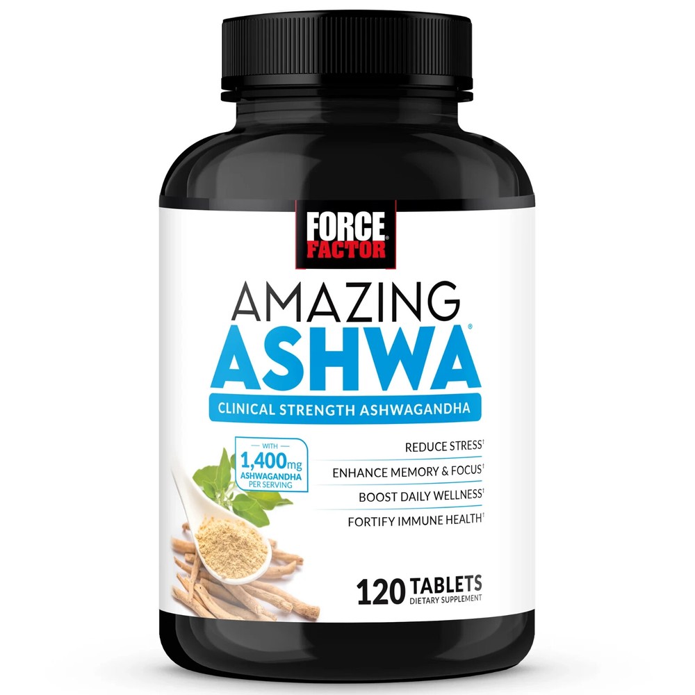 Amazing Ashwa, Ashwagandha Capsules Alternative, KSM-66 Stress Relief 120 Tablet