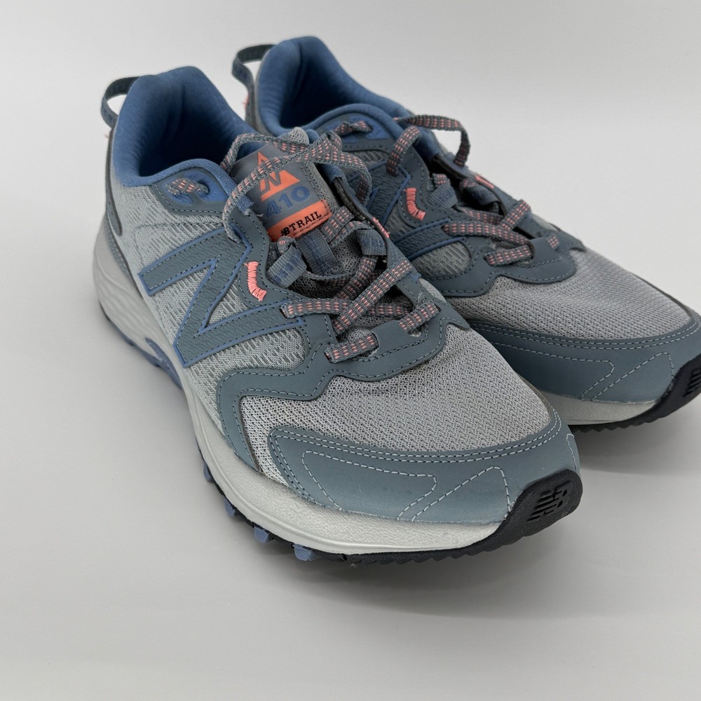 New Balance 410v7 Trail Running Shoes Grey Blue WT410LG7 Womens Size 10 B