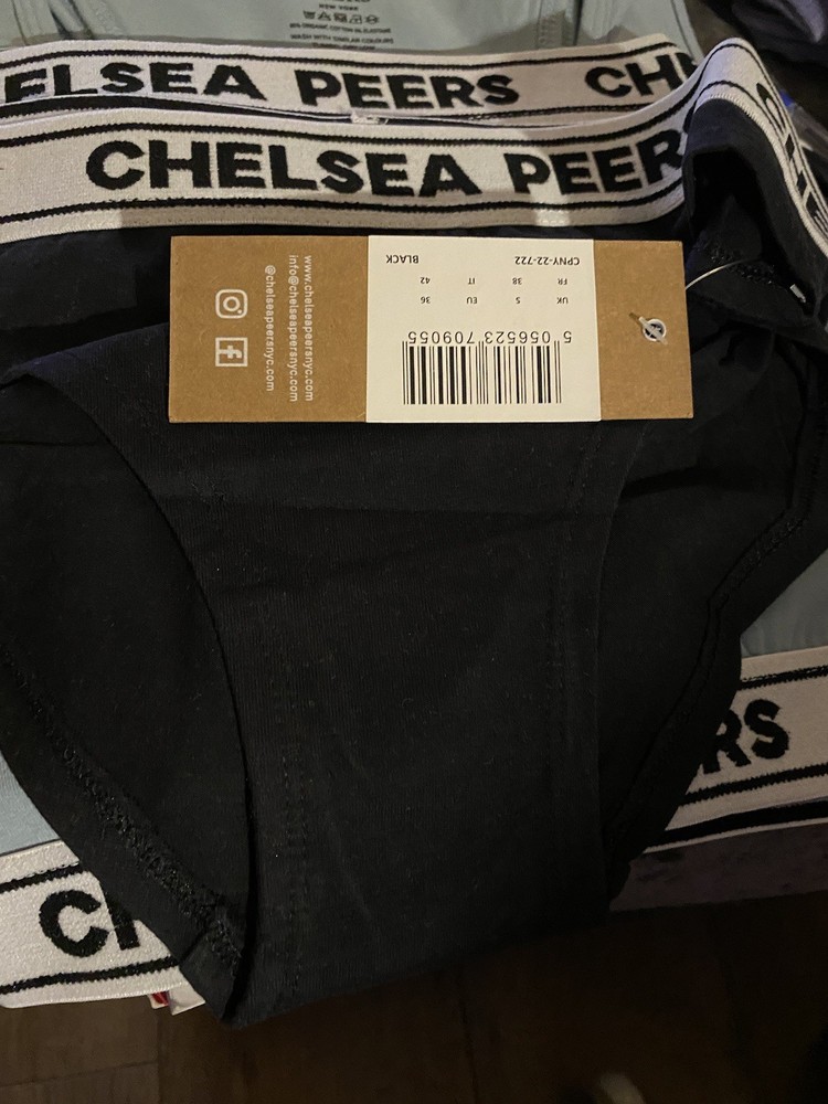 New Chelsea Peers Knickers Size Small Black New With Tags