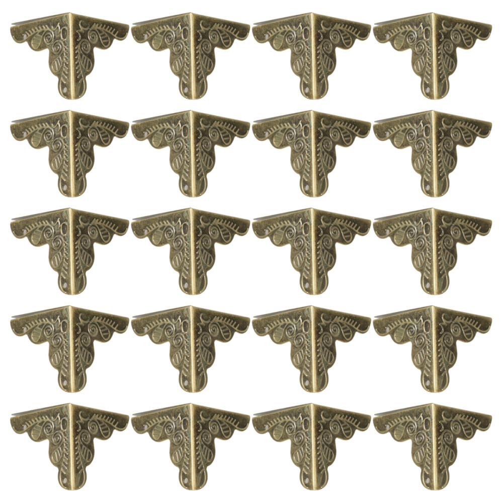 30 Pcs Furniture Corner Protectors Decorative Guard Drawer Guards Iron Sheet