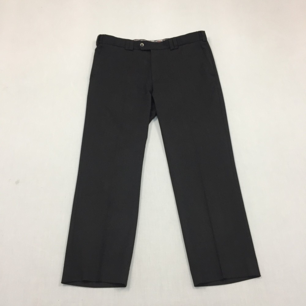 Meyer Melbourne Trousers Mens W36 L30 Straight Fit Chino Suit Grey