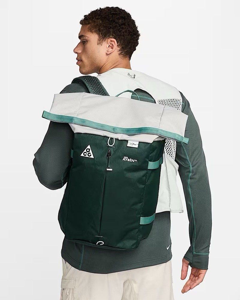Nike ACG Aysen 32L Trail Backpack in Green Silver DV4054-338 New