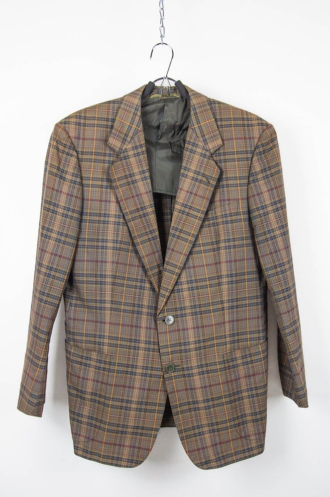 Burberrys Vintage Checked Cotton Blazer – Made in West Germany - Size L