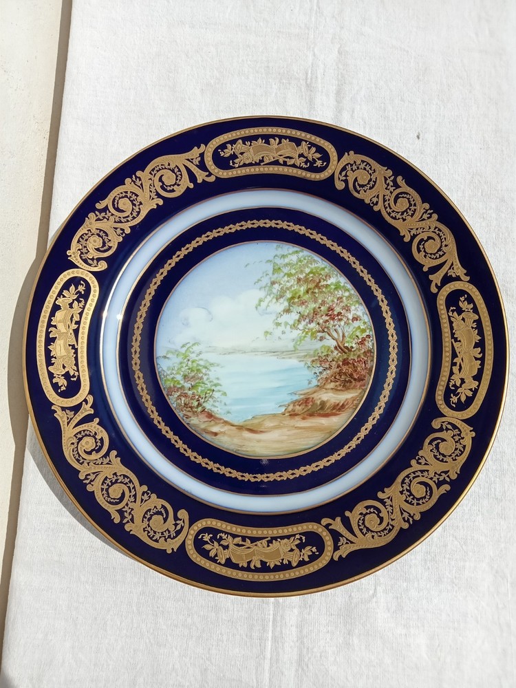 Sèvres Plate 32 cm Porcelain Sevres Ceramic Artworks Antique Antiques