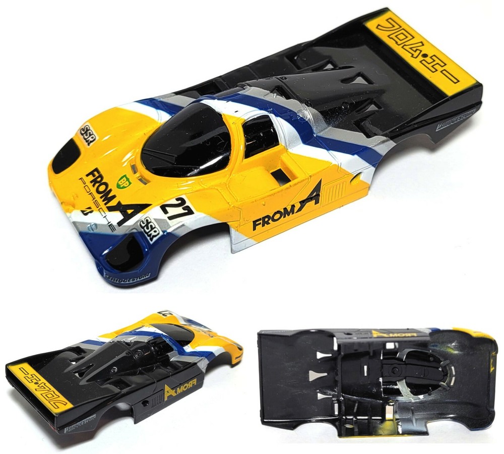 1990 TYCO Formula Japanese IMSA Porsche 962 FROM-A HO Slot Car 8809 Body Only A+