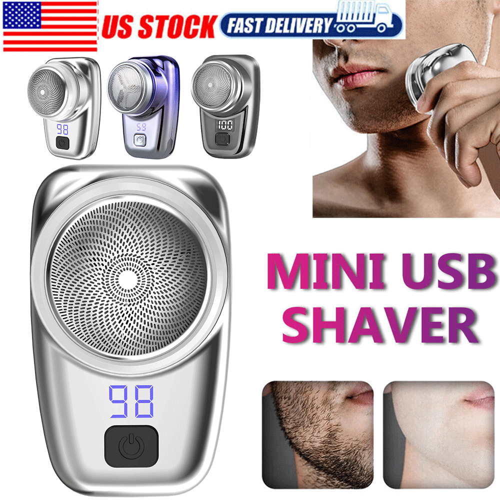 Best Electric Shaver Beard Trimmer Razor Portable Mini LCD Shaver USB Charge USA