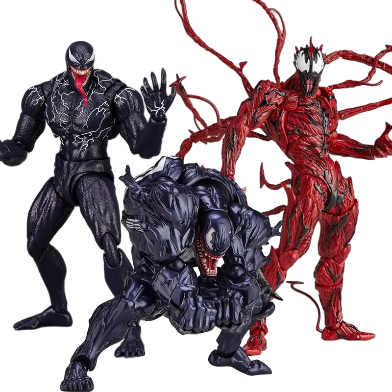 AMAZING YAMAGUCHI Marvel Legend Venom Carnage Action Figure PVC Statue Boxed