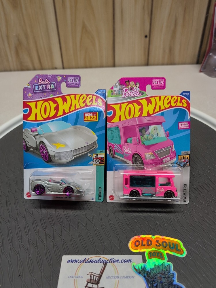 Hot Wheels  Barbie Toones & Barbie Dream Camper Lot Of 2