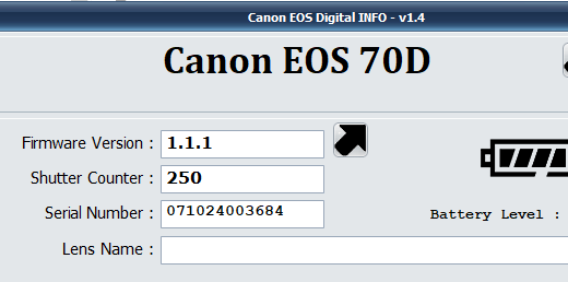 Only 250 Shots Mint Canon EOS 70D 20.2MP Digital SLR Camera Body Black #3171