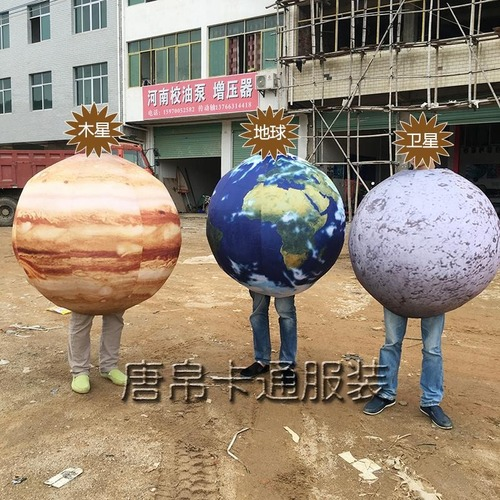 Easter The Earth Jupiter Satellite Mascot Costume Suits Cosplay Party Outfits Ad
