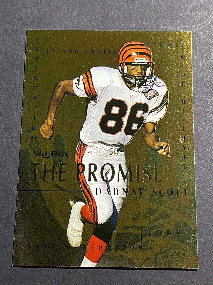 1995 Skybox Premium Darnay Scott The Promise Insert Card - Cincinnati Bengals