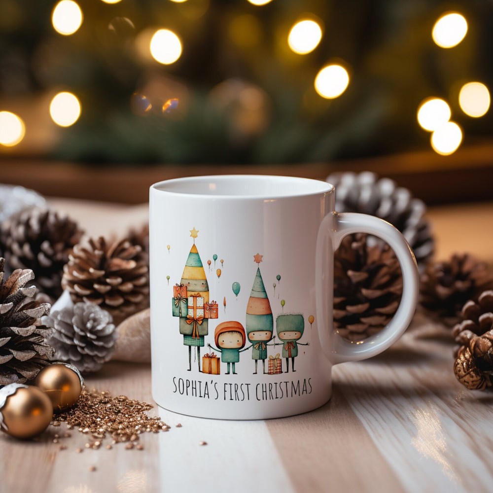 Custom Christmas Kids Hot Chocolate Mug Personalised Cup  