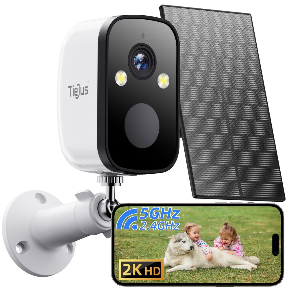 Security Cameras Wireless Outdoor, 2K Battery Powered Security Camera, 2.4G W...