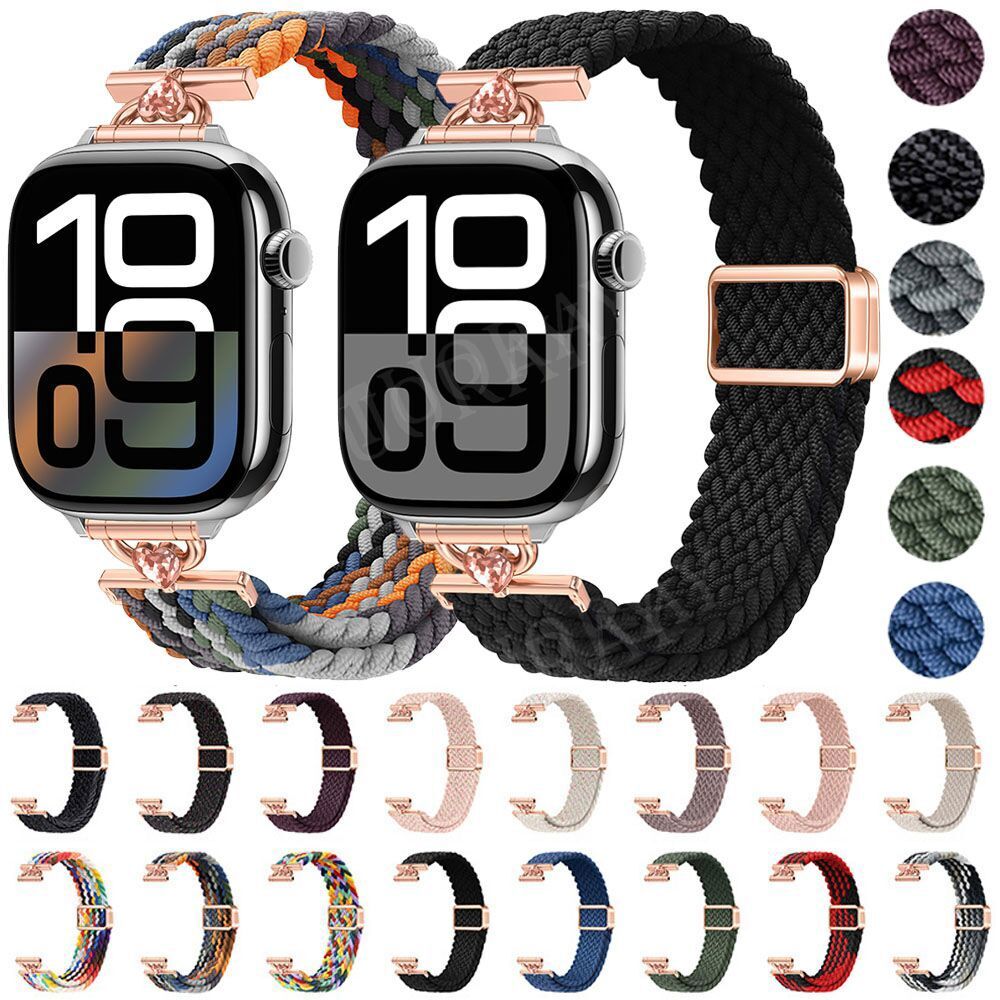 Watch Band Universal Magnetic Nylon Loop Wristbands Bracelet Replacement 14mm