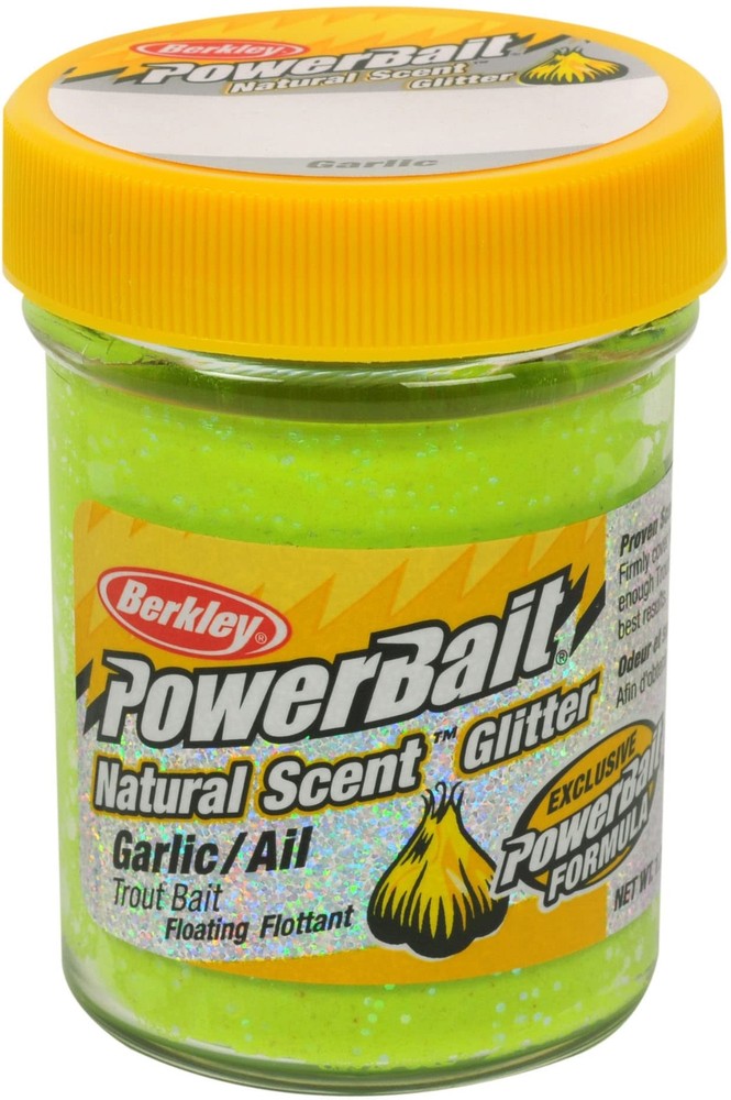 PowerBait Natural Glitter Trout Bait in Chartreuse Color