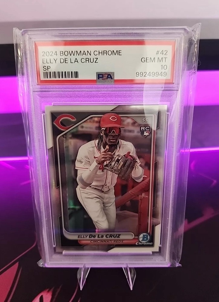 2024 Bowman Chrome Elly De La Cruz SP Image Variation Rookie #42 PSA 10 Gem Mint
