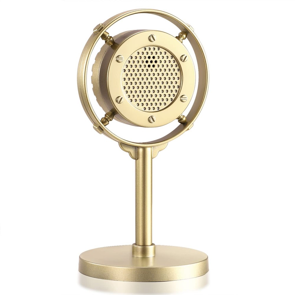 Retro Style Condenser Microphone Props, Fake Plastic Classic Microphone Model...