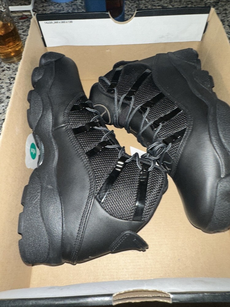 Size 8.5 Nike Air Jordan Winterized 6 Rings   FV3826 001 Black Lthr Men's Shoes