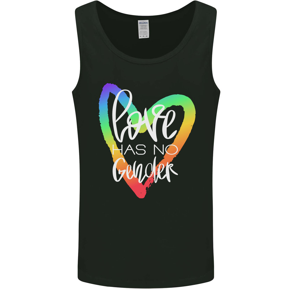 LGBT Love Has No Gender Gay Pride Day Mens Vest Tank Top-image