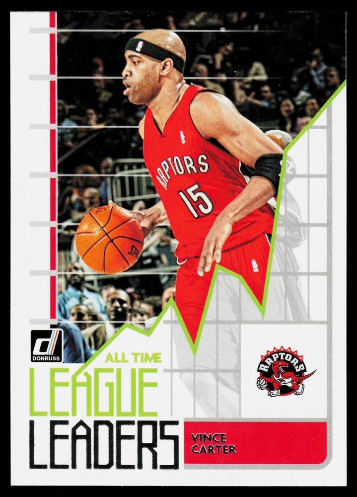 Vince Carter 2020-21 Donruss All Time League Leaders Toronto Raptors Card