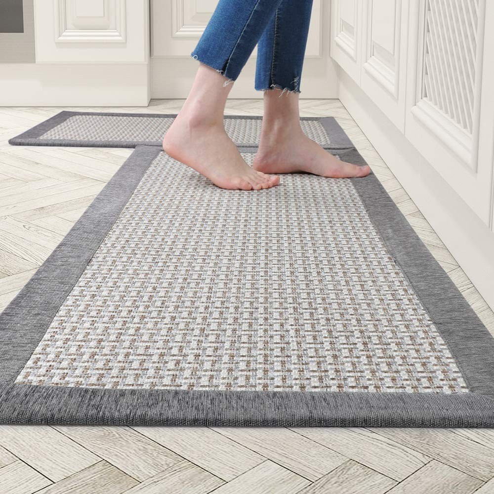 Non-Slip Washable Absorbent Kitchen Rugs and Mats in Large Size
