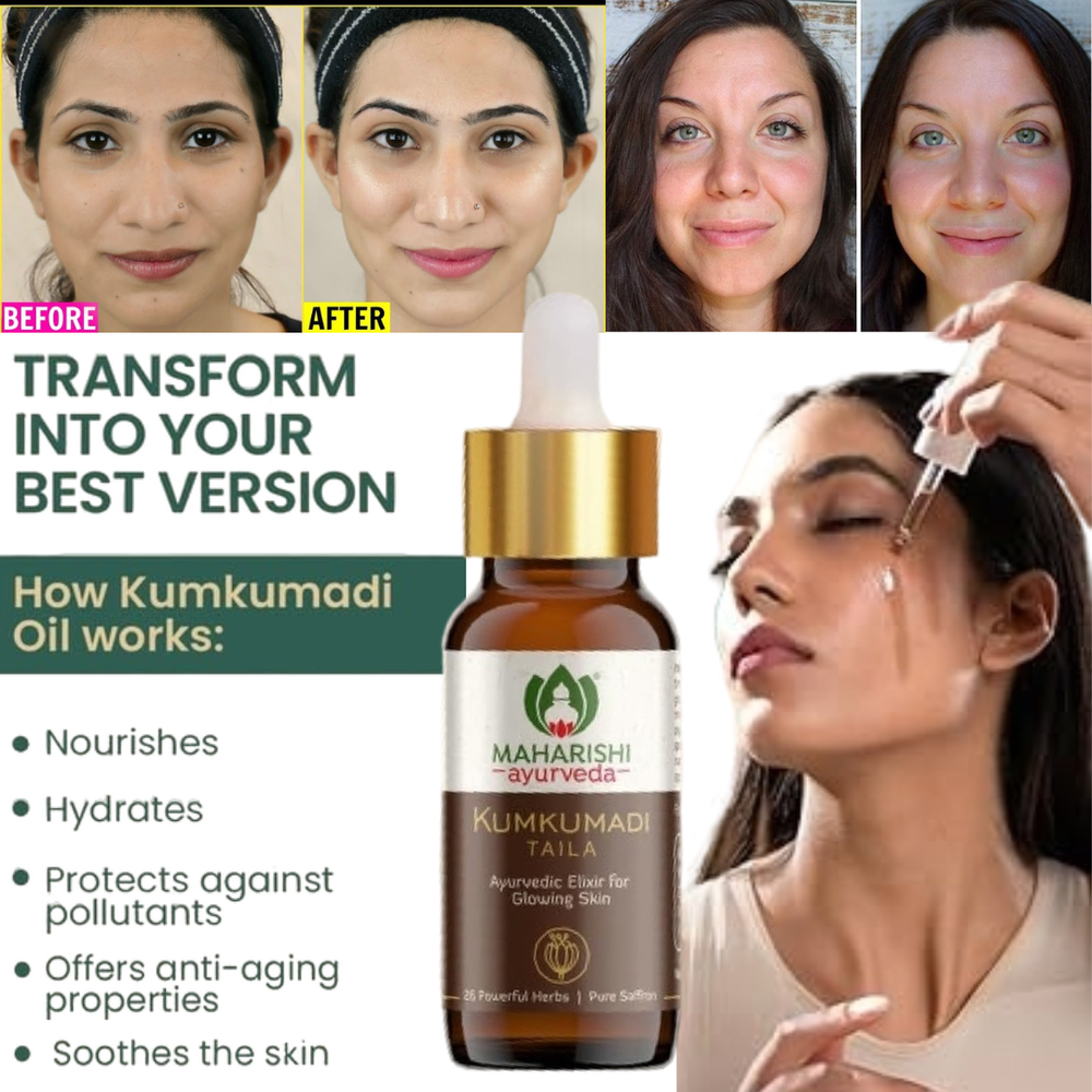 Maharishi Ayurveda Kumkumadi Face Serum For Glowing Skin Wrinkles Whitening 10ml