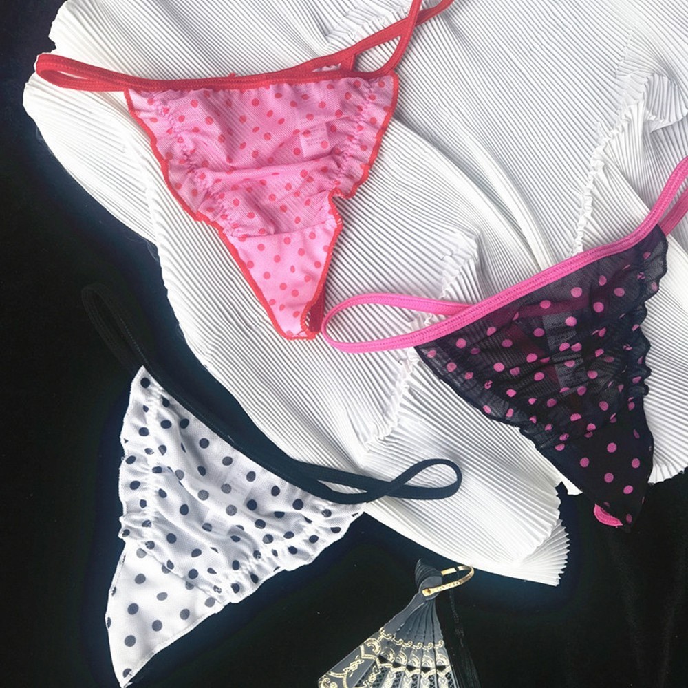 Lace Thong Polka Dot Lingerie All Season Wear Brand New Condition Home Sleepwear