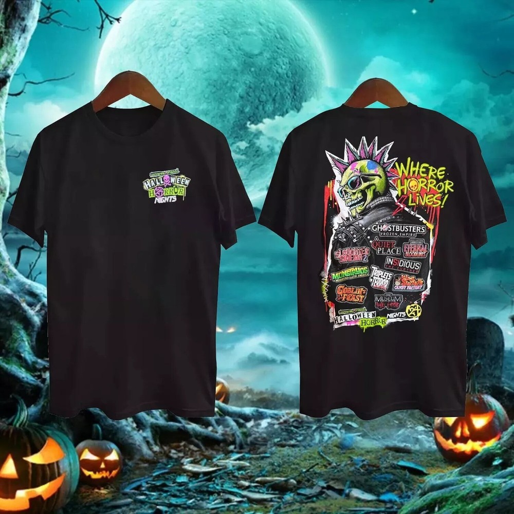 Halloween Horror Nights 2024 House Lineup Universal Studios T-Shirt  TR0411_43