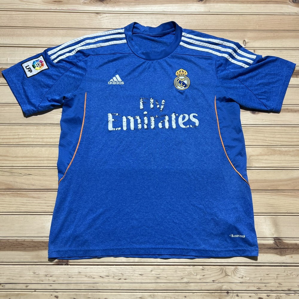 Gareth Bale Real Madrid Adidas Jersey 2013-14 Away Kit Adult Size Large Faded