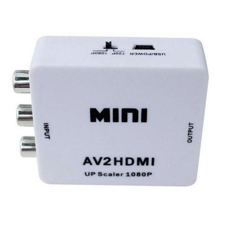 RCA to HDMI Converter Adapter AV 1080P For TV Audio Video Composite CVBS AV2HDMI