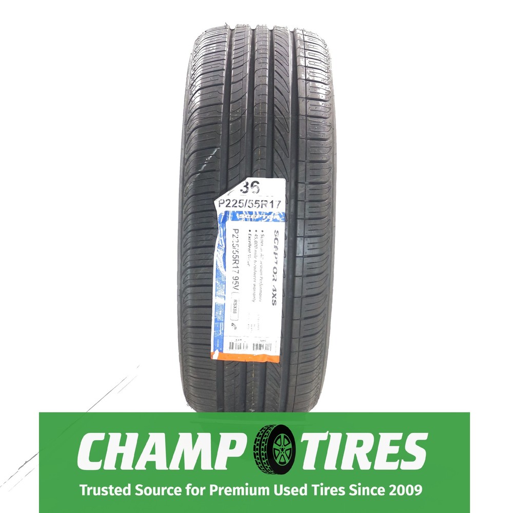 Set Of 2 P225/55R17 Sceptor NEW 4XS 95 V New 9/32nds