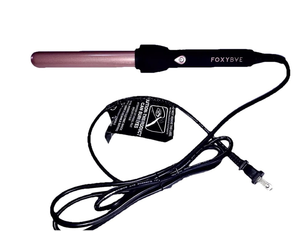 New!! Foxybae Iron 25mm Curling Iron Hair Styling Rose Gold Wand