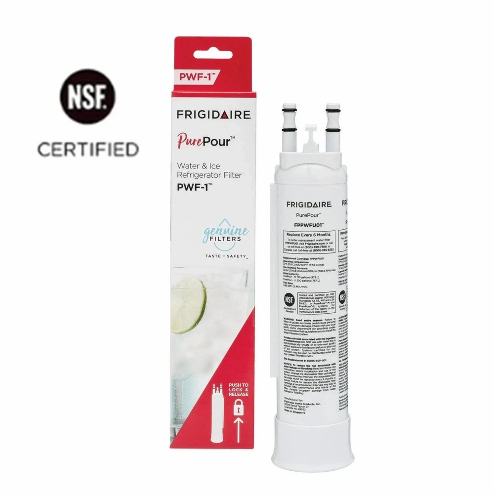 Frigidaire FPPWFU01 PurePour PWF-1 Refrigerator Water Filter - NSF Certified | P