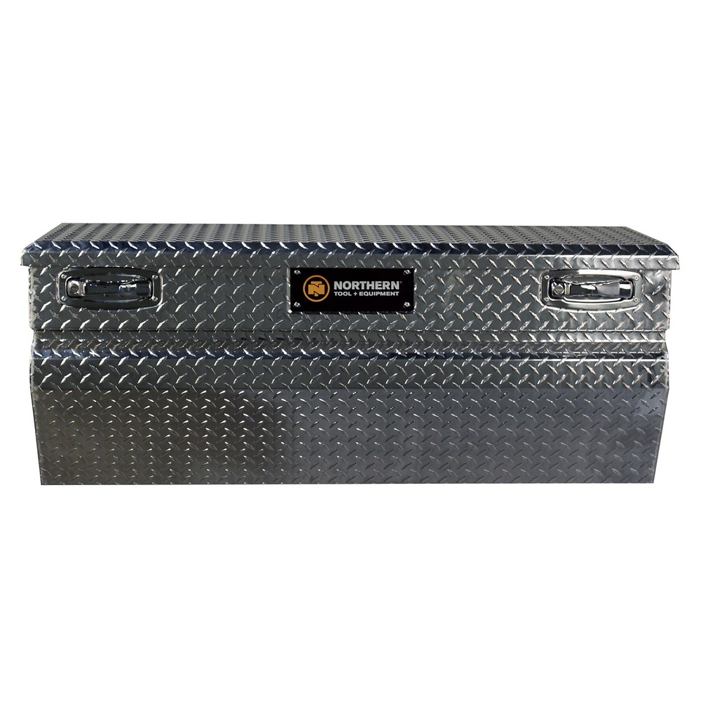 Northern Tool Chest Truck Tool Box, Aluminum, Diamond Plate, Pull Handle