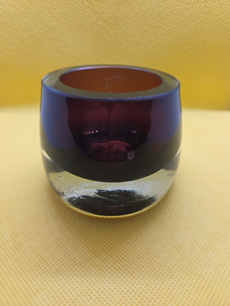 Ruby Red Glass Tealight and Votive Candle Holder