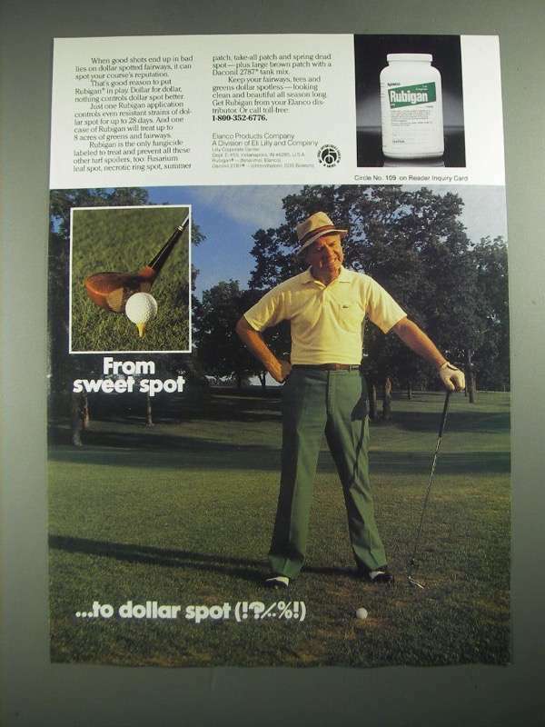1987 Elanco Rubigan Ad - From Sweet Spot