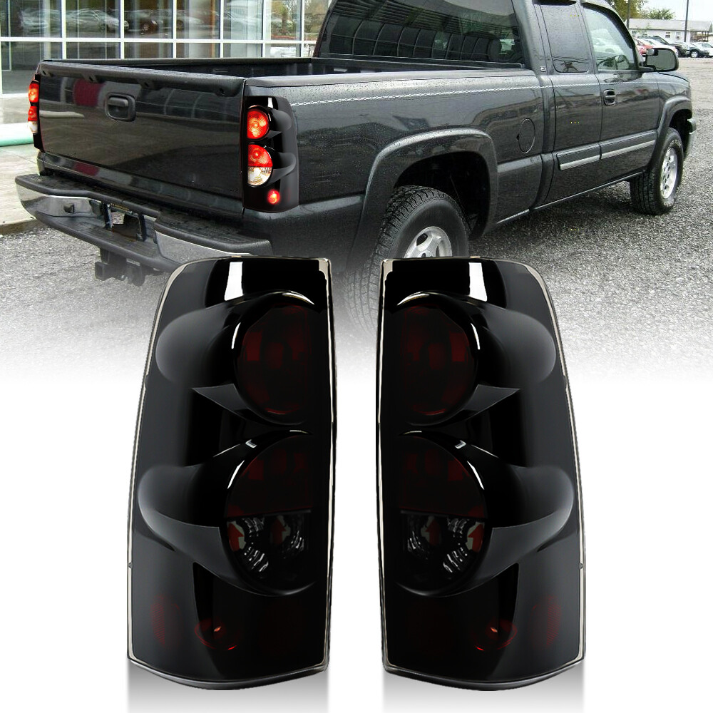 Pair Tail Lights Stop Lamps For 2007 Chevy Silverado 1500 2500HD 3500 Classic