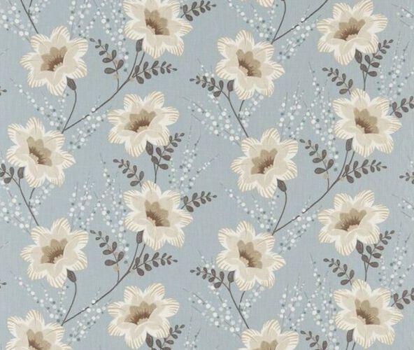 HARLEQUIN CURTAIN FABRIC DESIGN Constance 3M SEASPRAY NEUTRAL CHOCOLATE  