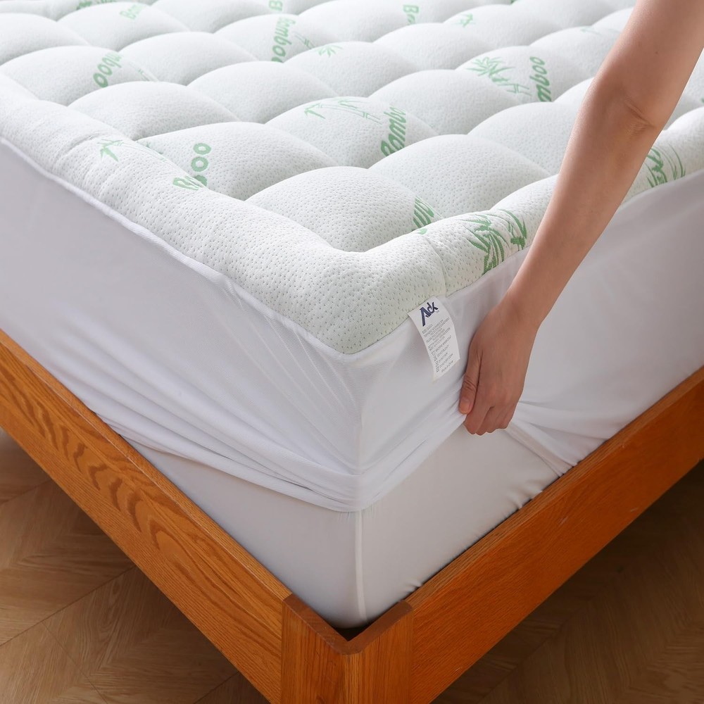 Bamboo Viscose Cooling Full Mattress Topper Thick Pillow Top