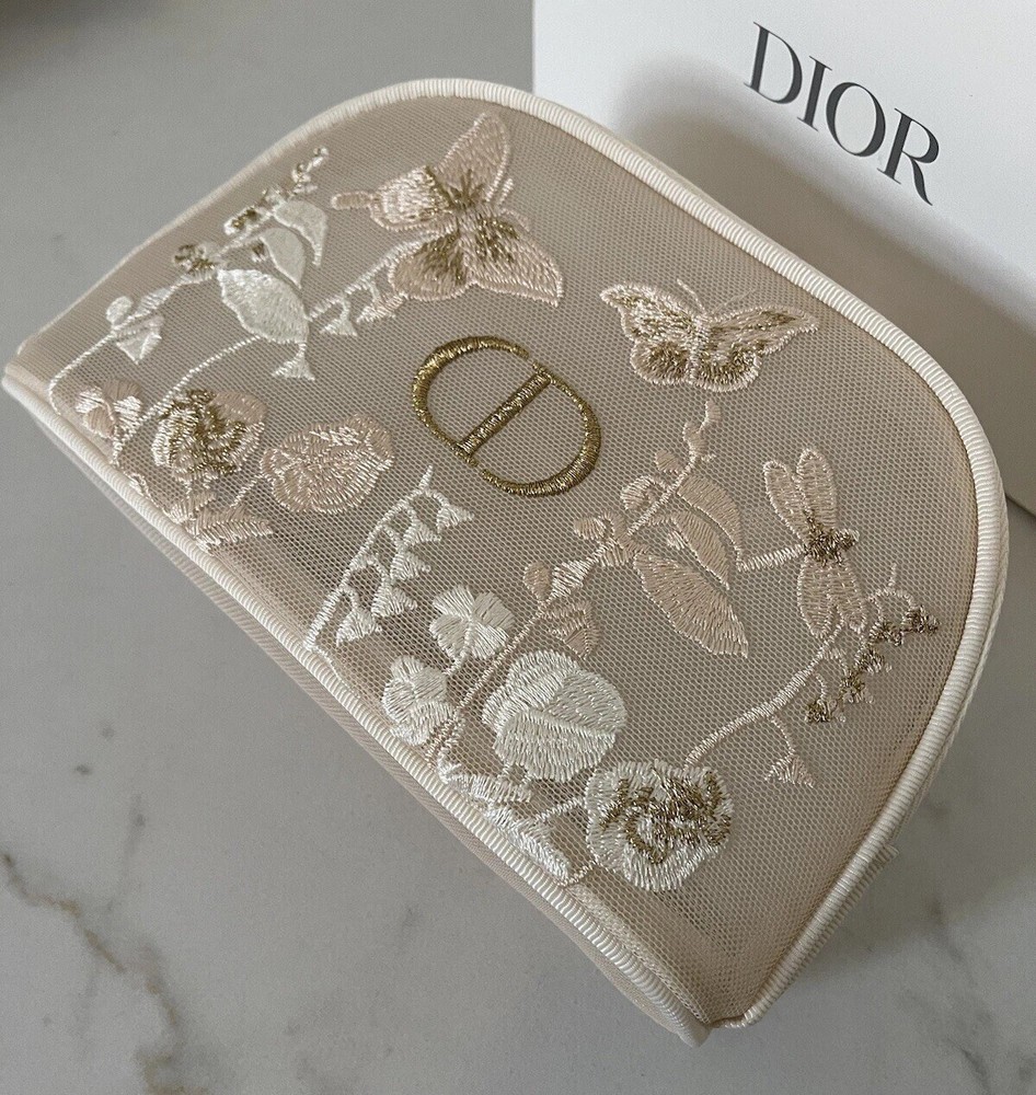 Dior Beauty Butterfly Makeup Bag Designer Cosmetic Case New