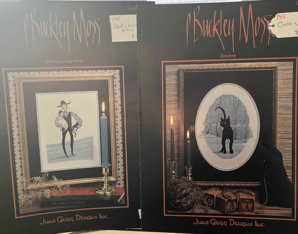 P Buckley Moss Pattern Pair- CINDERS andDad’s Loving Arm 116/118