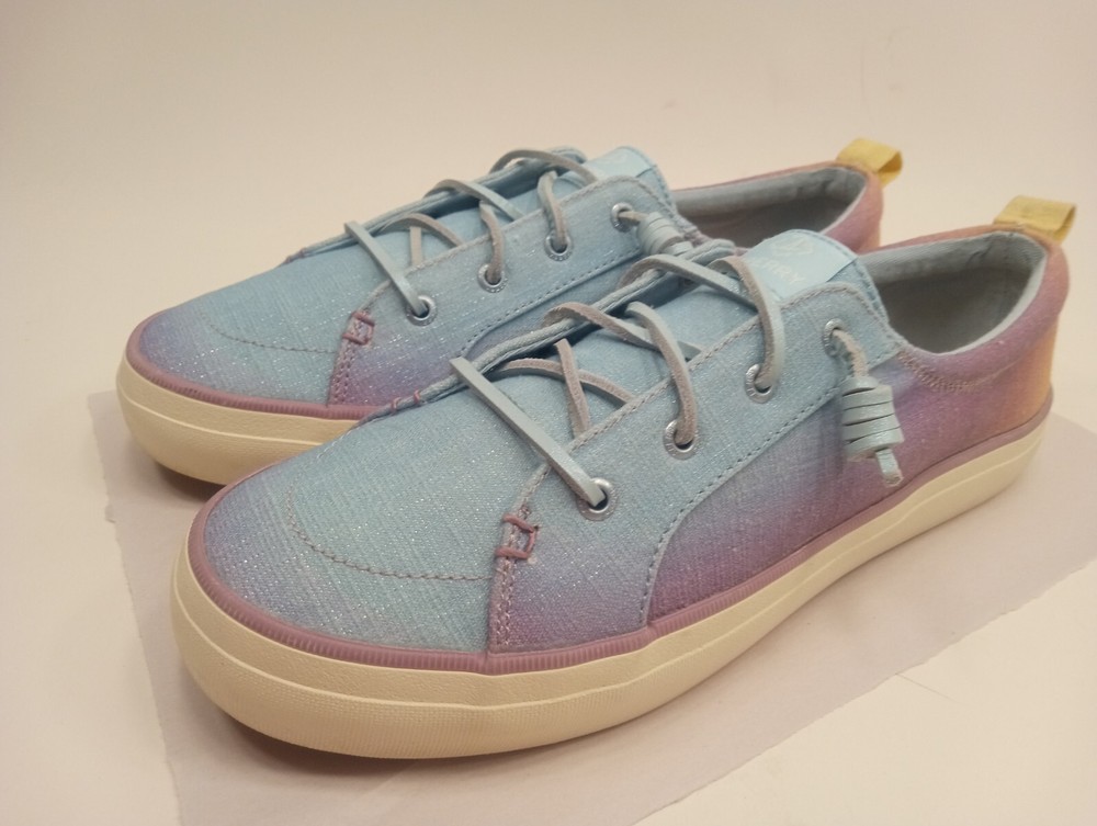 Sperry STS88482 Crest Vibe Shimmer Blue Multi Sneakers Women's 10 M