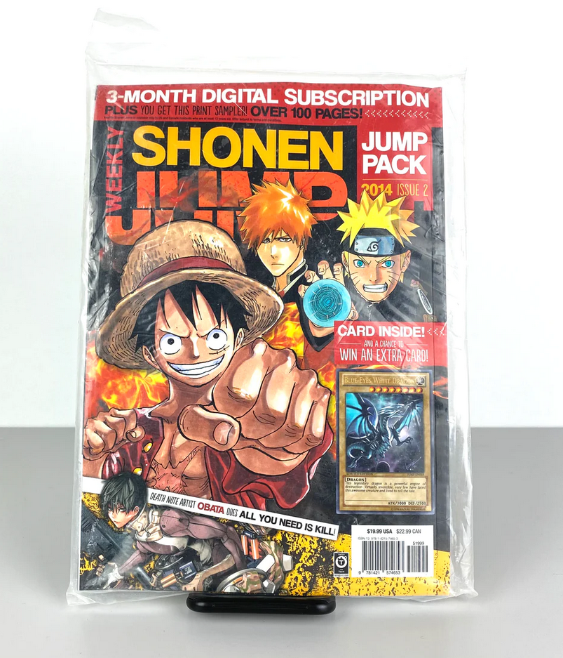 2014 Weekly Shonen Jump Magazine Issue 2 NEW SEALED YuGiOh JUMP-EN068 Blue Eyes